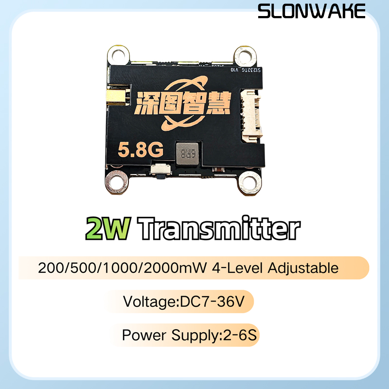SLONWAKE 5.8G 56CH 2W transmit - Fpv Drone Camera recension och pris