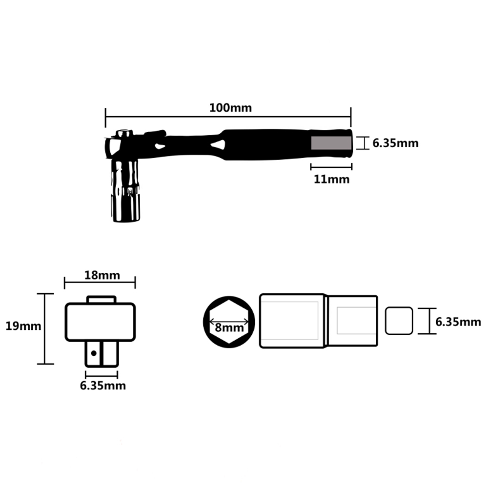 GEMFAN WL-06 1/4 ratchet wrenc - Fpv Drone Tool Kit recension och pris